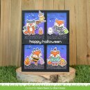 Lawn Fawn, clear stamp, fox costumes before n afters