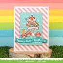 Lawn Fawn, clear stamp, fox costumes before n afters