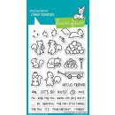 Lawn Fawn, clear stamp, lets go nuts