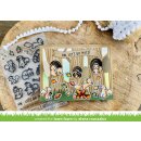 Lawn Fawn, clear stamp, lets go nuts