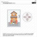 Lawn Fawn, clear stamp, tiny gingerbread