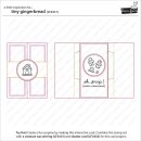 Lawn Fawn, clear stamp, tiny gingerbread