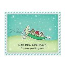 Lawn Fawn, clear stamp, peas on earth