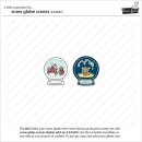 Lawn Fawn, clear stamp, snow globe scenes