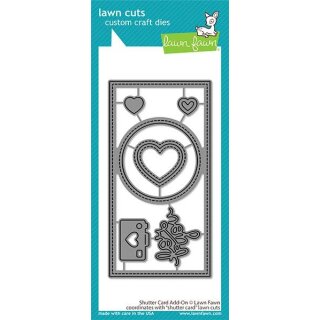 Lawn Fawn, lawn cuts/ Stanzschablone, shutter card add-on