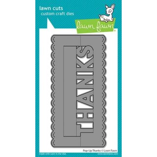 Lawn Fawn, lawn cuts/ Stanzschablone, pop-up thanks