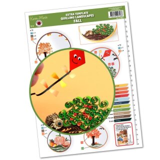 papier + ideen: Quilling Template, Fall Landscapes Extra...
