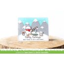Lawn Fawn, clear stamp, beary happy holidays