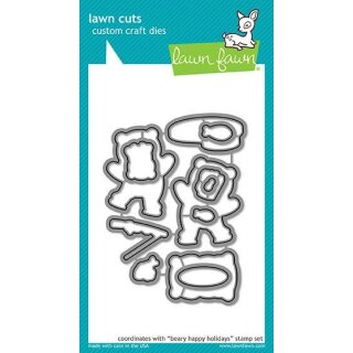 Lawn Fawn, lawn cuts/ Stanzschablone, beary happy holidays