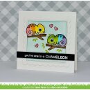 Lawn Fawn, clear stamp, one in a chameleon