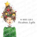 Stamping Bella, Rubber Stamp, MOCHI CHRISTMAS TREE GIRL