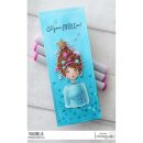 Stamping Bella, Rubber Stamp, MOCHI CHRISTMAS TREE GIRL