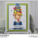 Stamping Bella, Rubber Stamp, MOCHI ORNAMENT GIRL