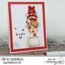 Stamping Bella, Rubber Stamp, MOCHI ORNAMENT GIRL