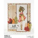 Stamping Bella, Rubber Stamp, CURVY GIRL LOVES AUTUMN