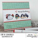 Stamping Bella, Rubber Stamp, PENGUIN FAMILY