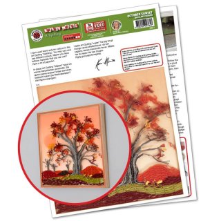 papier + ideen: Quilling Template, October Sunset - Art...