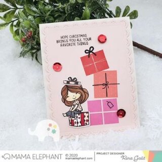 Mama Elephant, clear stamp, Colorblock Gifts