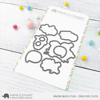 Mama Elephant, Creative Cuts/ Stanzschablone, Snow Much Fun