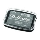 Delicata Metallic Stempelkissen, silber, 9,9x6,8x1,9cm, Gr&ouml;&szlig;e L