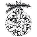 Butterer, Stempel "Weihnachtsglück", 6x8cm