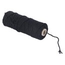 Garn, 2mm ø, schwarz, ca. 180g, Spule 70m