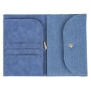 Traveler&acute;s Wallet, jeansblau, 16x11cm, Denim, Box 1 St&uuml;ck