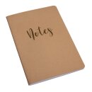 Booklet "Notes", kraft, A5, 60 Blatt, liniert,...