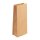Papier-Blockbodenbeutel, kraft, 10x24x6cm, 80g/m², 25 Stück
