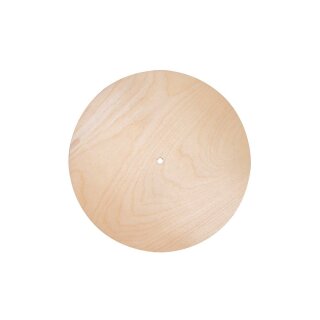 Holzplatte Rund, 25cm ø, Loch ø 7,6mm,...