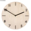 Holzplatte Rund, 25cm &oslash;, Loch &oslash; 7,6mm, St&auml;rke 6mm, Box 1St&uuml;ck, natur