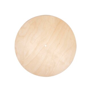 Holzplatte Rund, 30cm ø, Loch ø 7,6mm,...