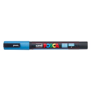 Marker UNI POSCA PC-3M Glitter hellblau Nr.08