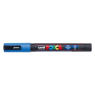 Marker UNI POSCA PC-3M Glitter blau Nr.33