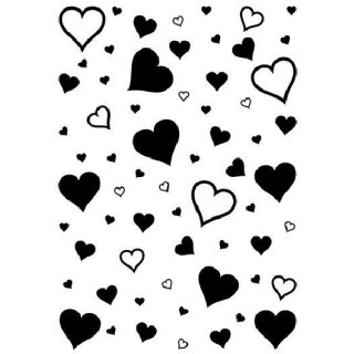 Stempel Clear, "Herzen Hintergrund", A7