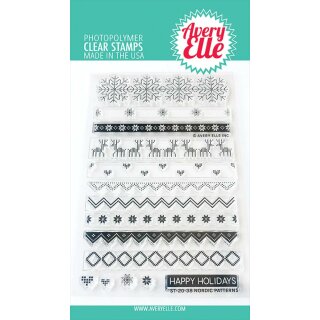 Avery Elle, clear stamp, Nordic Patterns