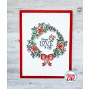 Avery Elle, clear stamp, Rustic Wreath