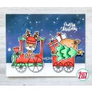 Avery Elle, clear stamp, Peek-a-Boo Christmas Train