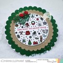 Mama Elephant, clear stamp, Iconic Ornament