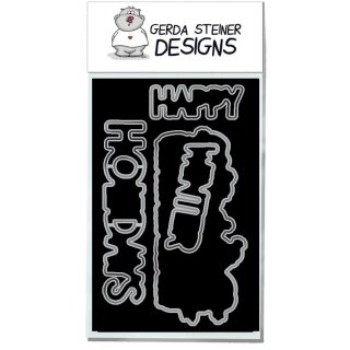 Gerda Steiner Designs, Happy Holidays Penguins - Die Set