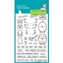Lawn Fawn, clear stamp, special delivery