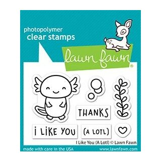 Lawn Fawn, clear stamp, i like you (a lotl)