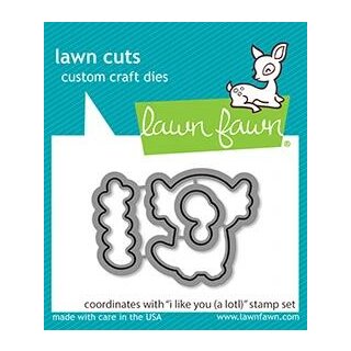 Lawn Fawn, lawn cuts/ Stanzschablone, i like you (a lotl)