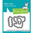 Lawn Fawn, lawn cuts/ Stanzschablone, i like you (a lotl)