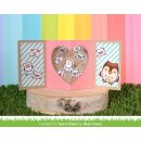Lawn Fawn, lawn cuts/ Stanzschablone, center picture window card heart add-on