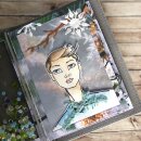 Elizabeth Craft Designs, Travelers Notebook - Cool Grey