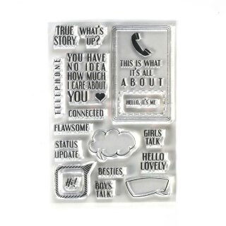 Elizabeth Craft Designs, Clear Stamps, Phone Booth Special