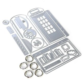 Elizabeth Craft Designs, Cutting Dies / Stanzschablonen, Phone Booth Kit