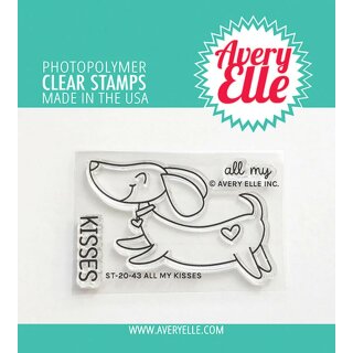 Avery Elle, clear stamp, All My Kisses