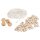 Bastelpackung: Holzperlen und Garn für Makramee, natur Ton, 1Set